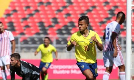 Jordan Rezabala. Ecuador sub 20. Festejo 1