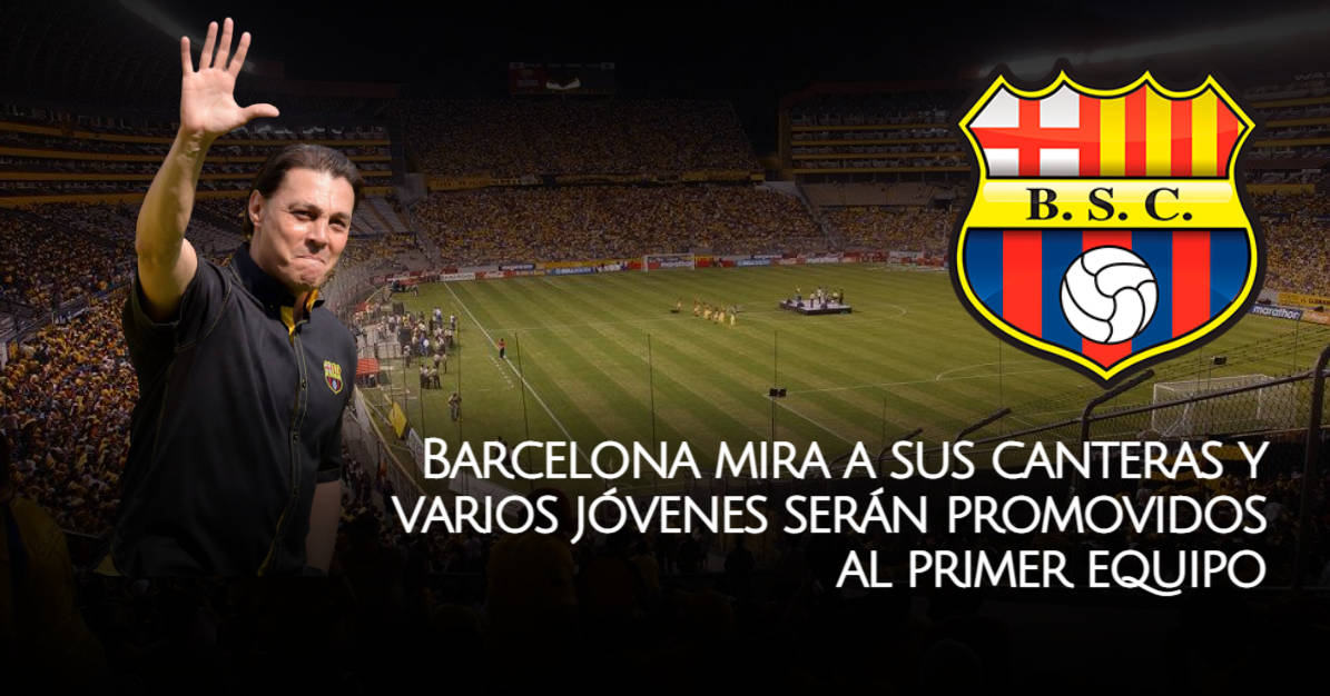 Varios jugadores de divisiones formativas serán promovidos al primer equipo de Barcelona SC
