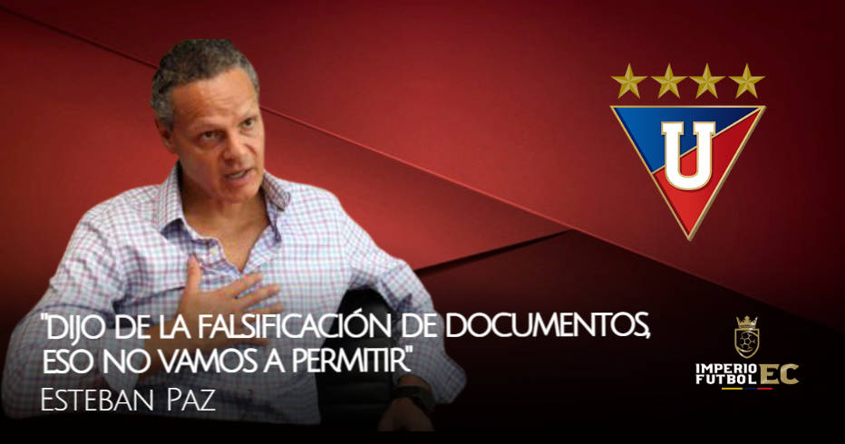 Esteban Paz confirmo demanda contra Jefferson Intriago