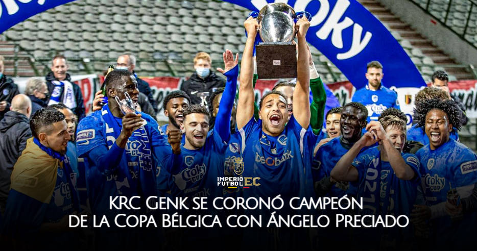 KRC Genk se coronó campeón de la Copa Bélgica con Ángelo Preciado