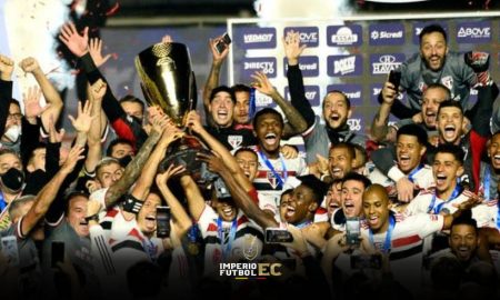 Sao Paulo campeón del torneo estadual Paulista con Robert Arboleda como figura y Joao Rojas al cambio