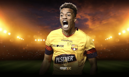 Byron Castillo encaró a hinchas de Barcelona SC al finalizar el partido