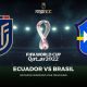 Ver partido de fútbol Ecuador vs. Brasil EN VIVO FECHA 14 Eliminatorias CONMEBOL