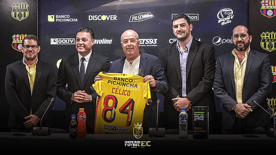 Jorge Célico oficialmente es presentado como nuevo entrenador de Barcelona SC