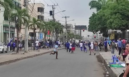 Hinchas de Emelec protagonizan enfrentamientos en Machala