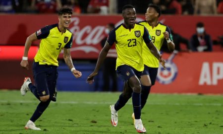 Moisés Caicedo, Piero Hincapié y Gonzalo Plata Seleccion Ecuador