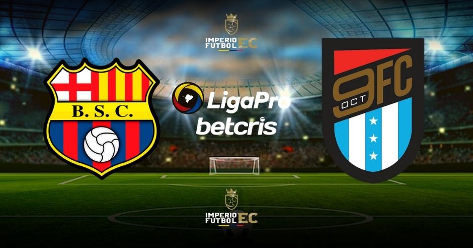 Barcelona SC vs 9 de Octubre EN VIVO partido por la Liga Pro Betcris 2022
