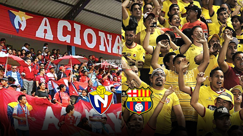 Hinchas de El Nacional y Barcelona SC protagonizan incidentes (VIDEO)