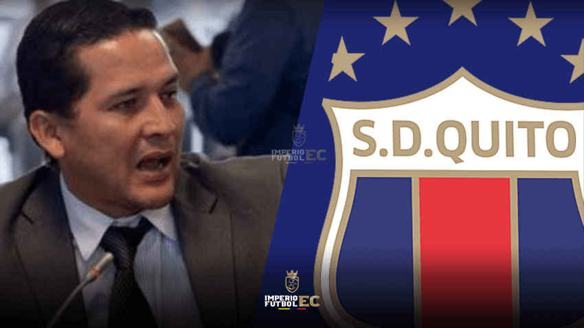 Luis Muentes expresó su malestar con la sanción al Deportivo Quito