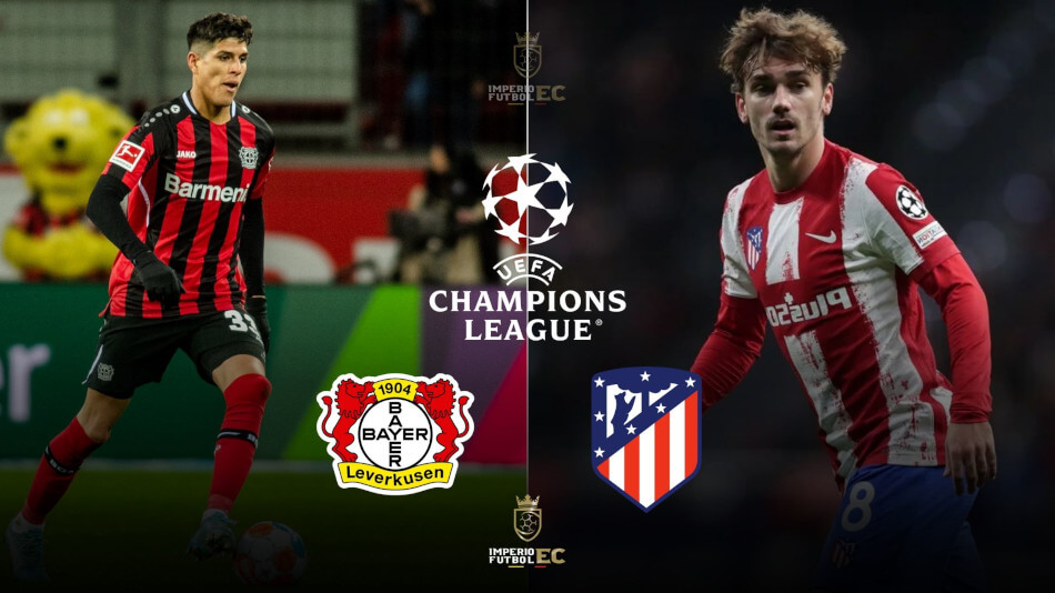 VER PARTIDO Bayer Leverkusen vs. Atlético de Madrid EN VIVO partido por la Champions League