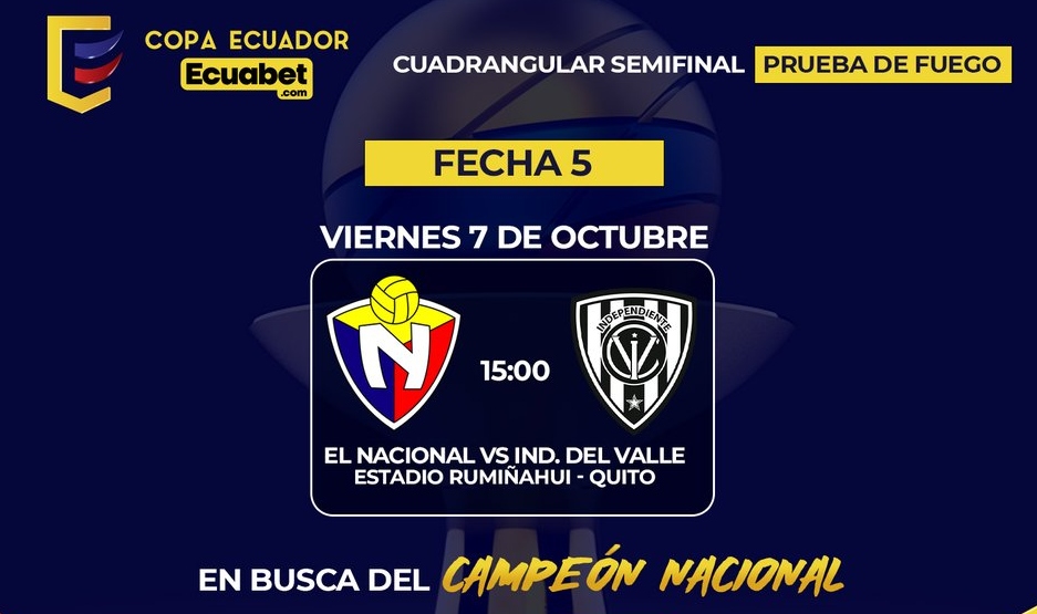 PARTIDO El Nacional vs Independiente del Valle Copa Ecuador EN VIVO