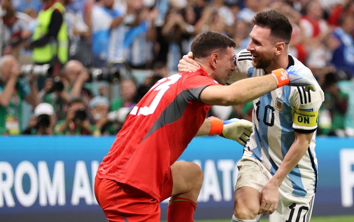 Argentina Messi Dibu Martinez Mundial
