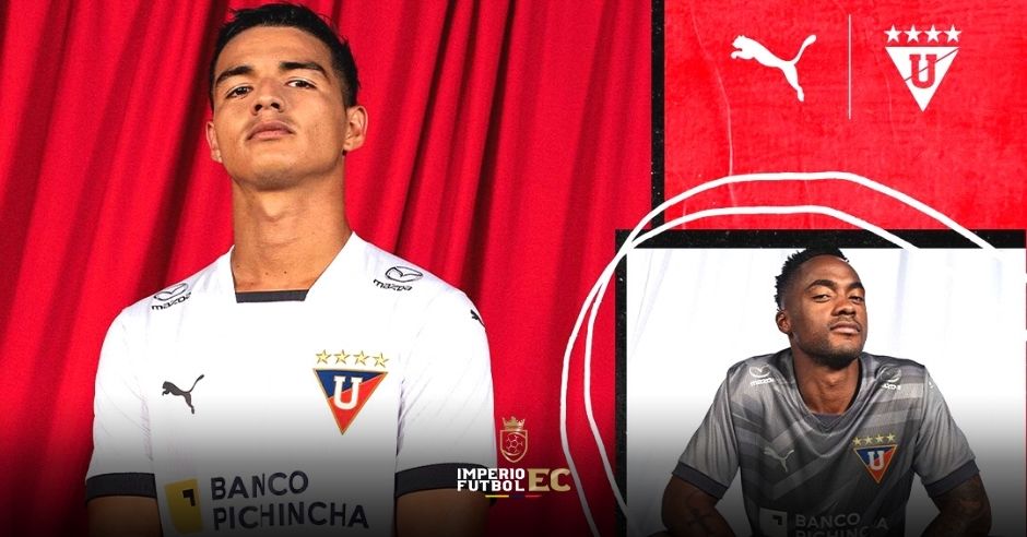 Desde los cielos Liga de Quito presentó su colección de uniformes para la temporada 2023