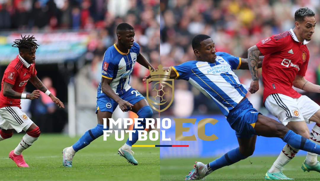 Moises Caicedo y Pervis Estupiñan Brighton