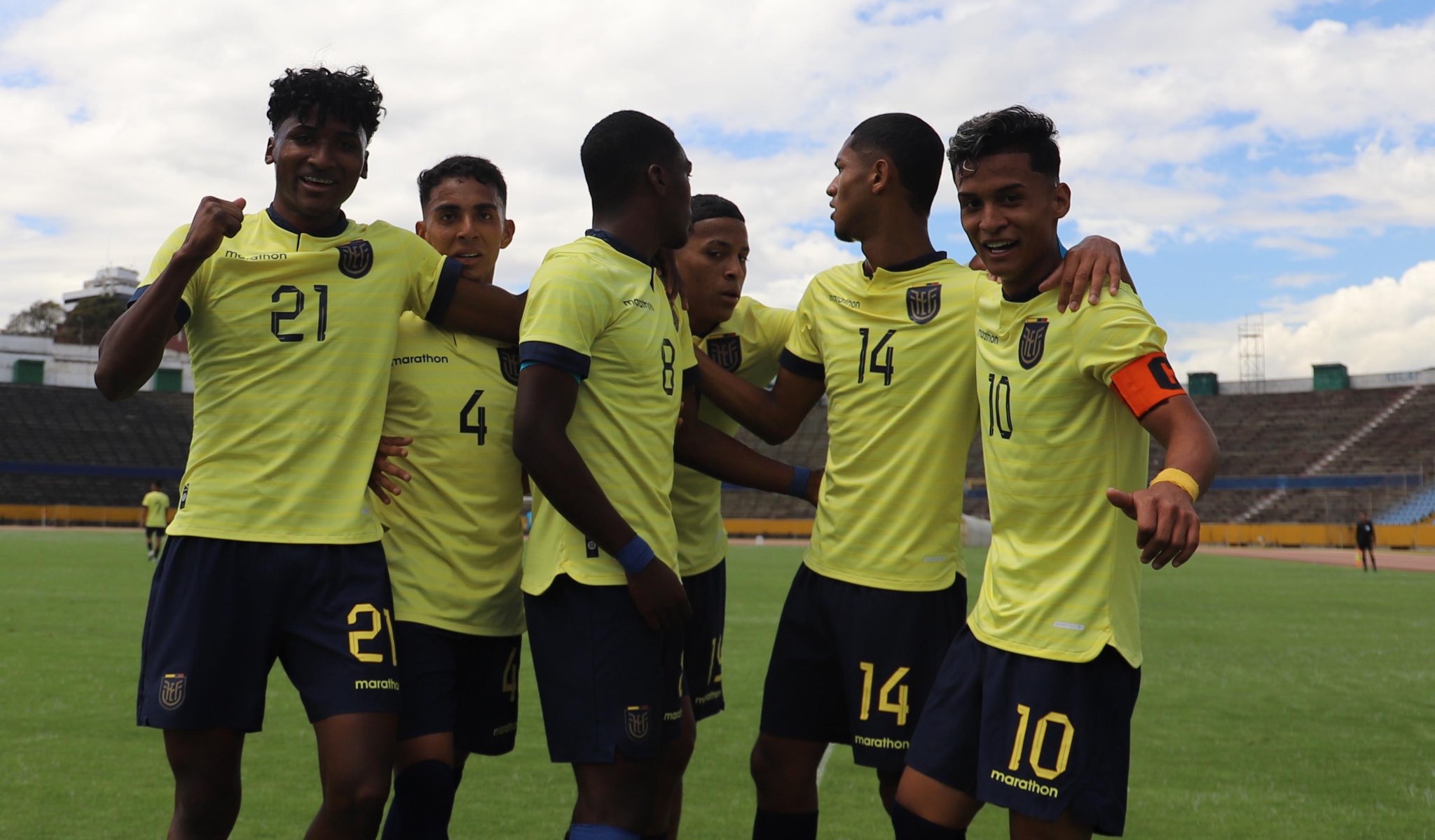 Seleccion Ecuador Sub 17 festejo 4